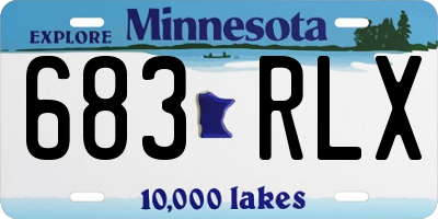 MN license plate 683RLX