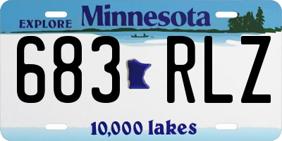 MN license plate 683RLZ