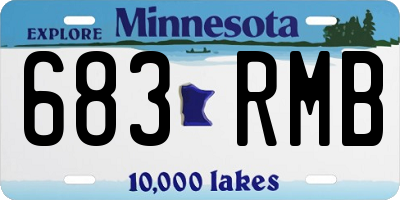 MN license plate 683RMB