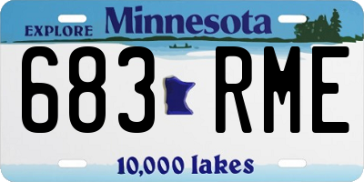 MN license plate 683RME