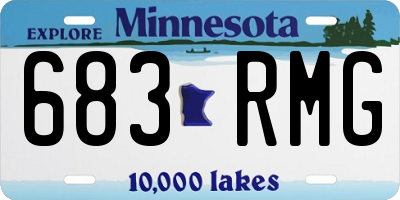 MN license plate 683RMG