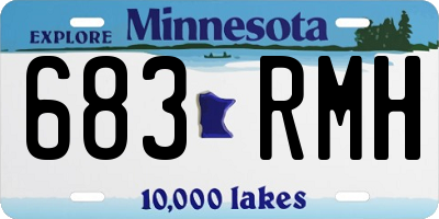 MN license plate 683RMH