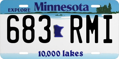 MN license plate 683RMI