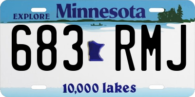 MN license plate 683RMJ
