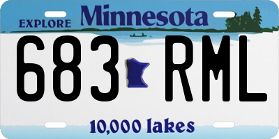 MN license plate 683RML