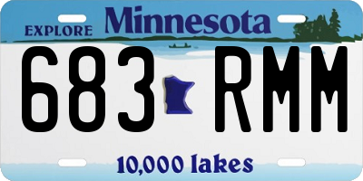 MN license plate 683RMM