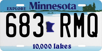 MN license plate 683RMQ