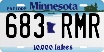 MN license plate 683RMR