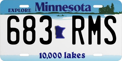 MN license plate 683RMS
