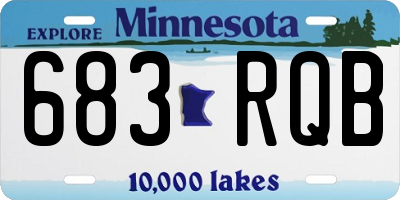 MN license plate 683RQB