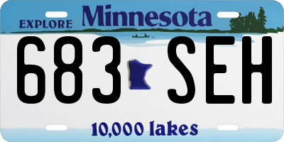 MN license plate 683SEH