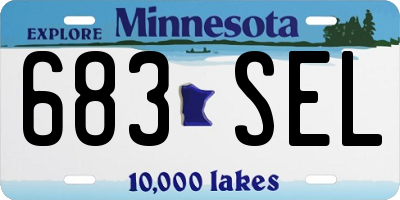MN license plate 683SEL