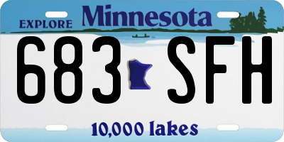 MN license plate 683SFH