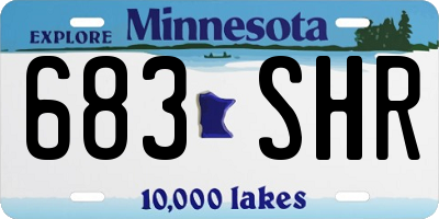 MN license plate 683SHR