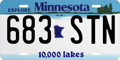 MN license plate 683STN