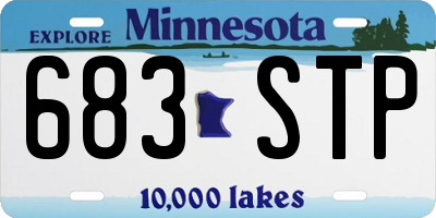 MN license plate 683STP