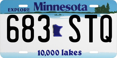 MN license plate 683STQ
