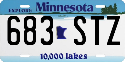 MN license plate 683STZ
