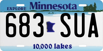 MN license plate 683SUA