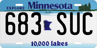 MN license plate 683SUC