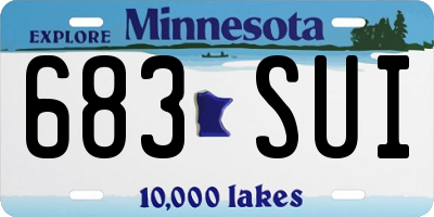MN license plate 683SUI