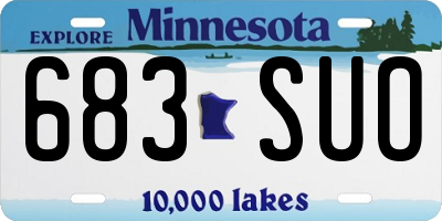 MN license plate 683SUO