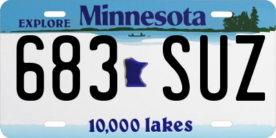 MN license plate 683SUZ