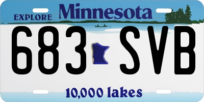 MN license plate 683SVB