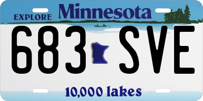 MN license plate 683SVE