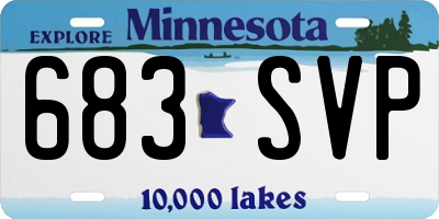 MN license plate 683SVP