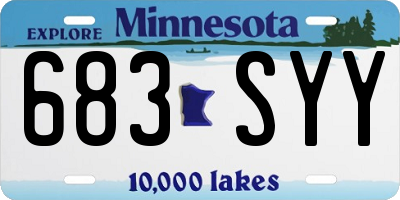 MN license plate 683SYY