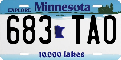 MN license plate 683TAO