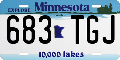 MN license plate 683TGJ