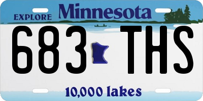 MN license plate 683THS
