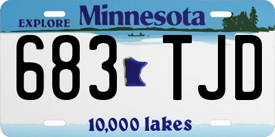 MN license plate 683TJD
