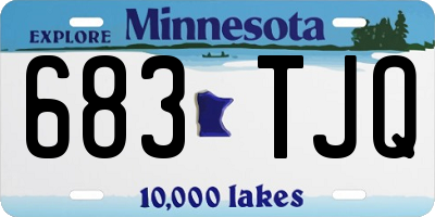 MN license plate 683TJQ