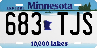 MN license plate 683TJS