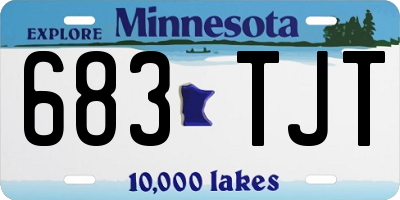 MN license plate 683TJT