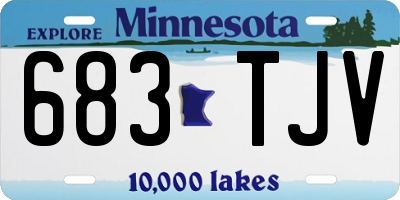 MN license plate 683TJV
