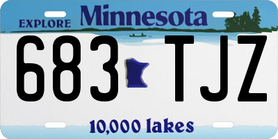 MN license plate 683TJZ