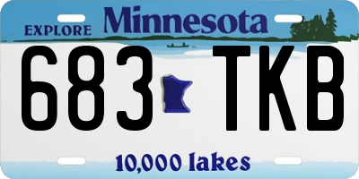 MN license plate 683TKB
