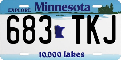MN license plate 683TKJ