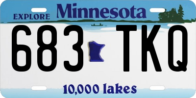 MN license plate 683TKQ