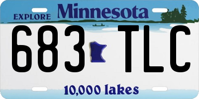MN license plate 683TLC