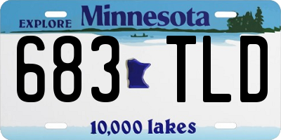 MN license plate 683TLD