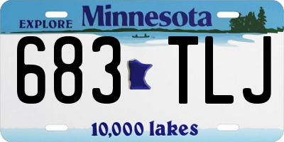 MN license plate 683TLJ