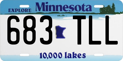 MN license plate 683TLL