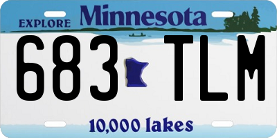 MN license plate 683TLM