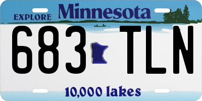 MN license plate 683TLN