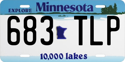 MN license plate 683TLP